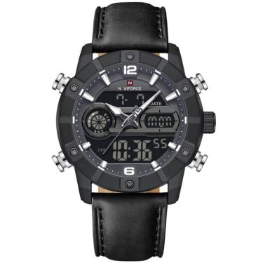 Imagem de Relógio digital masculino multifuncional luminoso esportivo  à prova dágua 