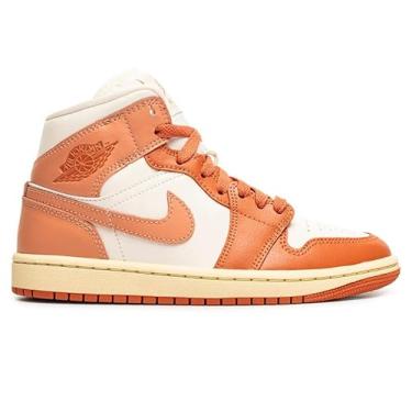 Imagem de Jordan 1 Mid em marfim pálido e madeira de minério marrom claro por AIR JORDAN, Vela, 38