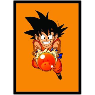 Imagem de Quadro Dragon Ball Goku Anime Desenho Com Moldura G04 - Vital Quadros 