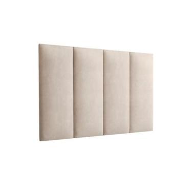 Imagem de Painel Cama Box Fantasy 0,90 Tecido Suede Cor Nude - Comprar Móveis Em