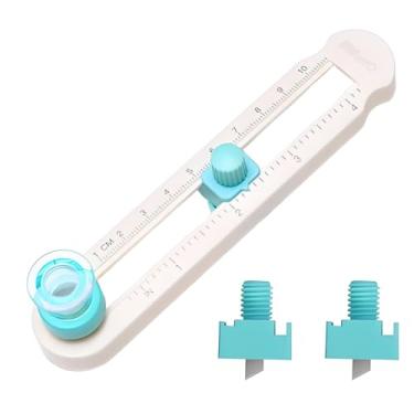 Imagem de Cortador de círculo, cortador de papel circular, ajustável em qualquer tamanho, 2 a 20 cm, ferramentas de corte para scrapbooking, para artesanato, vem com protetor de lâmina inferior, fácil operação