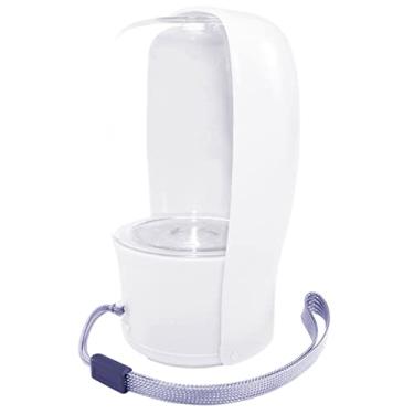 Imagem de Dispenser de água portátil dobrável para animais estimação 280mL Garrafa cachorro Suporte tigela viagem À prova vazamento Carvão ativado Copo beber Prato atividades Cachorros Gatos