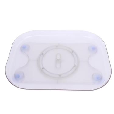 Imagem de Dioche Organizador de Mesa Giratória para Geladeira, Bandeja Giratória Quadrada de Acrílico Transparente para Animais de Estimação, para Mesa de Cozinha, Armário, Despensa