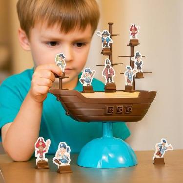 Imagem de Jogo Infantil Não Derrube o Barco Pirata Brinquedo Educativo de Equilí