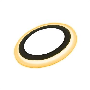 Imagem de Painel Led Taschibra Redondo Embutir 18+6W Dual Color Black