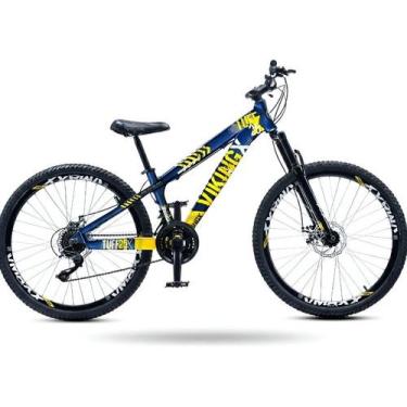Imagem de Bicicleta Vikingx Freeride Tuff 25 Vmaxx Aro 26 Cores Cor Azul Marinho