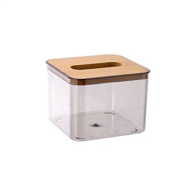 Imagem de VHDY85KA Porta-lenços estilo japonês capacidade multifuncional caixa de lenços de madeira criativa sala de estar mesa guardanapo caixa de papel caixa de lenços (pequena)