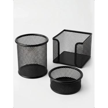 Imagem de Kit Organizador Mesa Escritório 3 Peças Home Office Aramado