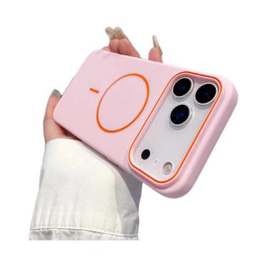 Imagem de Capa Magnética Fosca Para iPhone 17 pro Max 16E 15 14 13 12 11, À Prov