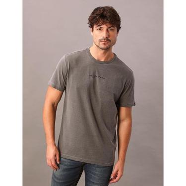 Imagem de Camiseta Manga Curta Calvin Klein Jeans Masculino Enjoy The Present - Havana-Masculino