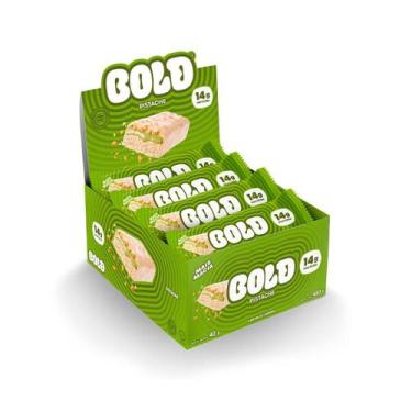 Imagem de Barra de proteina Bold Pistache 40G -Display com 12 unidades - BOLD Sn