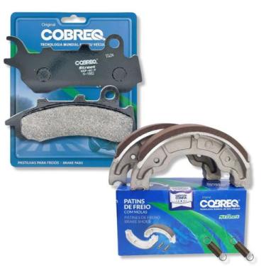 Imagem de Pastilha de Freio E Lonas Cg 160 Titan Combi Brake 2018 A 2024 Cobreq