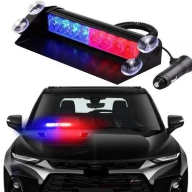 Imagem de Giroflex Rotolight Led Estrobo Parabrisa Viatura Policia 12v - JP2 AUT