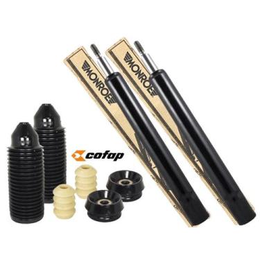 Imagem de Kit Par de Amortecedores Dianteiros MONROE + Kit Batentes Coxins COFAP