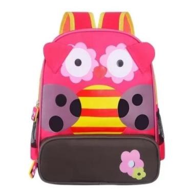 Imagem de Mochila Costas P Coruja Rosa e Marrom BPC33556 Winth Baby