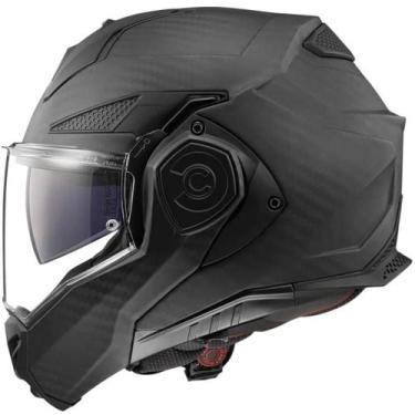 Imagem de Capacete LS2 FF901 Advant X Carbon Solid Fosco - Articulado, 60, Preto