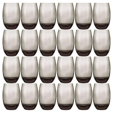 Imagem de Jogo de Copos Long Drink Aruba 465ML em Vidro Fumê com Parede Fina e Alta Durabilidade Aruba