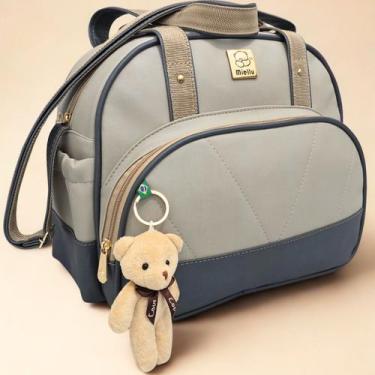 Imagem de Bolsa Pequena Bebe Maternidade Classic Enxoval Miellu Bolsas com Urso 