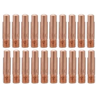 Imagem de Yosoo Health Gear Acessório de soldagem Mig Gasless, 20 peças de pontas de soldagem Mig, 0,8 mm 1,0 mm, ponta de tocha de soldagem para tocha de solda Mig 15ak (1.0)