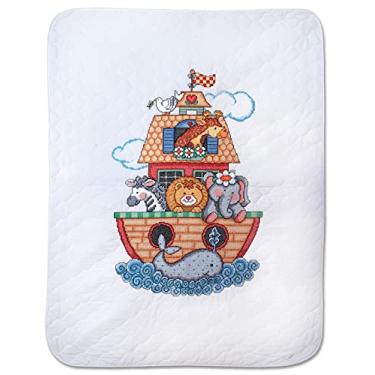 Imagem de Tobin Noah's Ark Quilt Stamped Cross Stitch Kit, 34 by 43-Inch