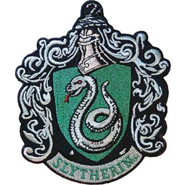 Imagem de Ata-Boy Patch de Harry Potter, brasão da Sonserina, remendo de ferro em adesivos - Presentes e mercadorias de Harry Potter