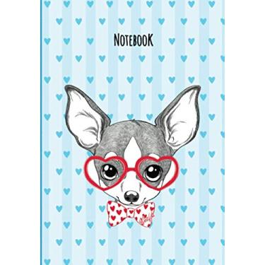 Imagem de Caderno de anotações de cachorro nerd fofo: caderno de 120 páginas de animais super fofos para meninas, crianças, adolescentes escreverem notas, ideias, histórias, planos, listas de tarefas para... cadernos de animais nerds + diários da Mei Yu)