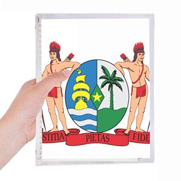Imagem de Caderno com emblema nacional Suriname South Ameica nacional folhas soltas diário recarregável artigos de papelaria