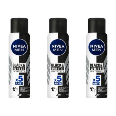 Imagem de Kit C/03 Nivea For Men Black & White Power Desodorante Aerosol 150ml