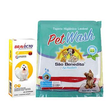 Imagem de Bravecto - Prevenção de Pulgas e Carrapatos, Tapete Higiênico para Cachorros (2 a 4,5 kg) - Kit de Higiene para Cães