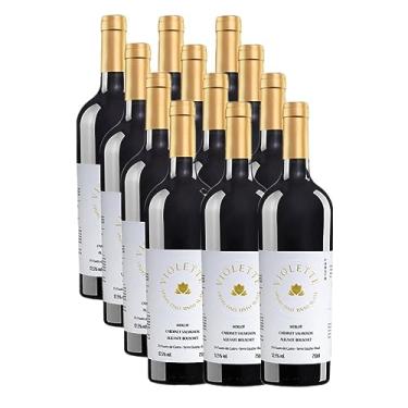 Imagem de Vinho Tinto Violette Suave Serra Gaucha Pizzato 750ml 12 Und