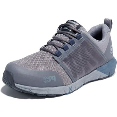 Imagem de Timberland PRO Tênis masculino Powertrain Alloy Toe Met Guard EH, Cinza/azul-marinho, 38