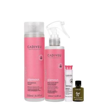 Imagem de Kit Cadiveu Professional Essentials Glamour Shampoo Fluído Ampola E Aç