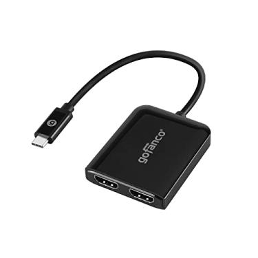 Imagem de gofanco Hub USB-C MST 4K 60Hz com 2 monitores HDMI – USBC para dois monitores HDMI, modo de exibição estendido, compatível com Thunderbolt 3 e 4, somente Windows, sem macOS, modo alternativo DP