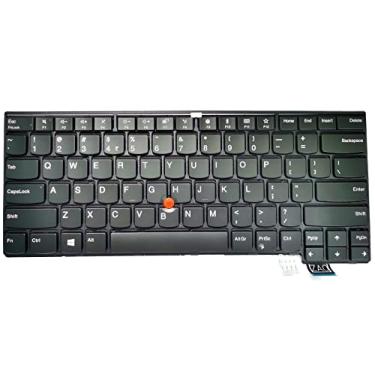 Imagem de Teclado de substituição para ThinkPad T460s T470s S2, teclado de laptop com layout dos EUA sem retroiluminação, não serve para Thinkpad T460 T460p T470 T470p
