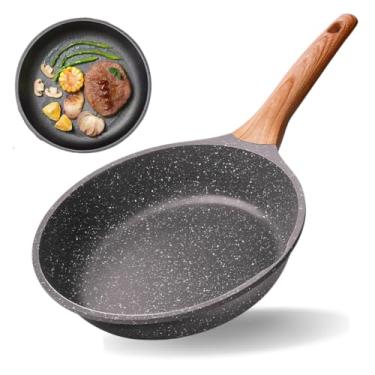 Imagem de Frigideira Antiaderente Cerâmico Frita Sem Óleo 28cm Funda Não Gruda Fogão Indução/Gás