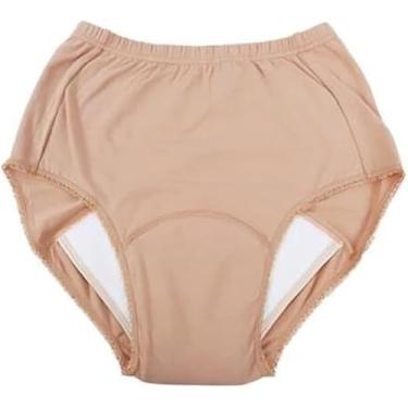 Imagem de Cuecas para incontinência, roupa íntima à prova de vazamentos para mulheres, calças menstruais laváveis ​​para mulheres, cintura alta, roupa íntima pós-parto, calcinhas menstruais à prova de