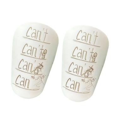 Imagem de kowaku 1 par de mini futebol, caneleiras, protetor de equipamento de proteção, ao ar livre, guardas de treinamento de futebol, proteção de pernas para, Letras Amarelas Brancas, XS