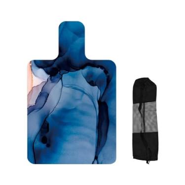 Imagem de Tachiuwa Pilates reformador esteira pilates reformador capa camurça borracha pilates esteira para reformador para treino ginásio equipamentos proteção esteira, Azul