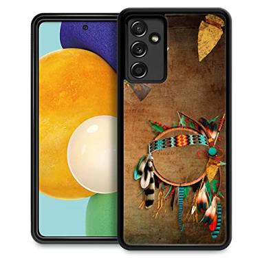 Imagem de CARLOCA Capa compatível com Samsung Galaxy A13 5G, design de padrão indiano com ponta de flecha nativa americana para meninas e meninos, à prova de choque, antiarranhões para Samsung Galaxy A13 5G