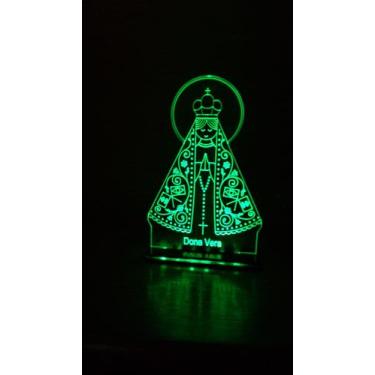 Imagem de Luminária abajour Nossa Senhora - Acriled Luminárias , Bivolt