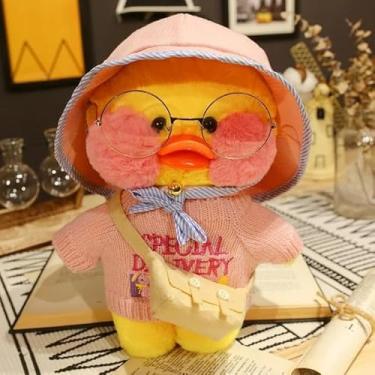 Imagem de Lalafanfan Pato de Pelúcia Amarelo 30cm, Brinquedo de Pelúcia, Pato de Pelúcia Kawaii (24)