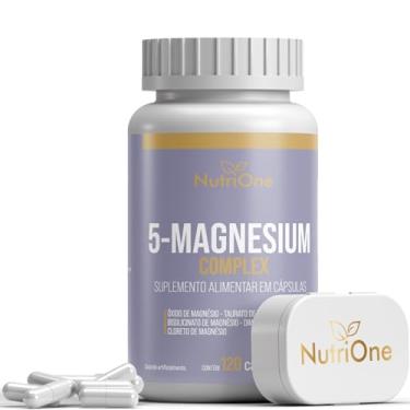 Imagem de 5 Magnésios Complex (Taurato, Bisglicinato, Dimalato, Cloreto e Óxido) 120 Cápsulas 350mg - Nutrione
