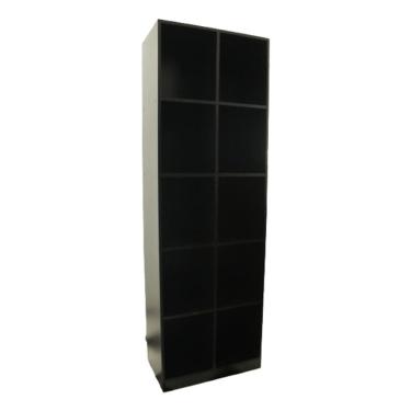 Imagem de Estante Organizador Livreiro com 10 nichos na Cor Preto, Ideal para Escritório, Quarto, Sala.