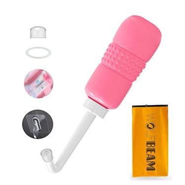 Imagem de Wolfbeam Portable Hand-held Vulva and Anus Cleaner and Personal Health Vaginal Washing Container, Travel Urinal Spray Scrubber for Personal Hygiene (Pink 450ML)