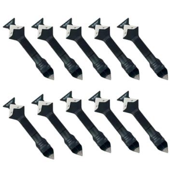 Imagem de Kit 10 Espatula Calafetagem Raspador Tinta Aplicador Silicone Removedora Ferramenta 3 em 1