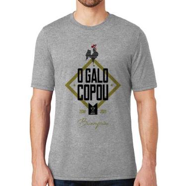 Imagem de Camiseta O Galo Copou! - Foca na Moda, Cinza, M