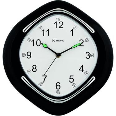 Imagem de Relógio Parede 30 Cm Herweg Vermelho 6124