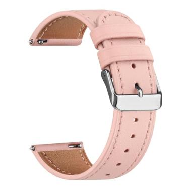 Imagem de Meliya Pulseira de couro para smartwatch Coros Pace 3/Pace Pro/Apex 2 Pro/Apex Pro/Apex de 46 mm, pulseira de substituição de couro macio de 22 mm para relógio Coros Pace 3 (rosa)
