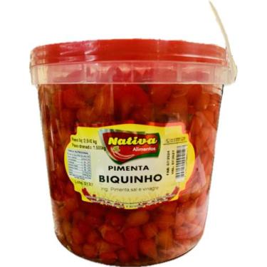 Imagem de Balde Pimenta Biquinho Nativa (liq.2,5kg/dren.1,5kg)