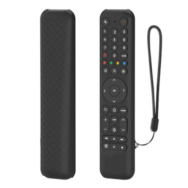 Imagem de Capa de controle remoto para TCL RC716/RC833 - Capa de silicone à prova de choque e à prova de poeira, película protetora de corpo inteiro para controles remotos TCL TV (aderência antiderrapante